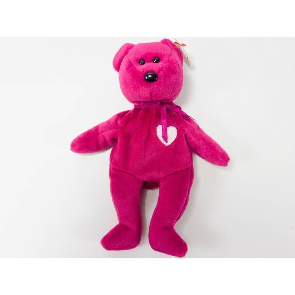 1998 TY Original Beanie Baby Valentina Bear with tag Errors Rare Retired